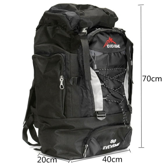 Extra Large 80L Travel Backpack Hiking//Camping Rucksack Luggage Bag UK